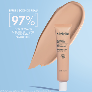 BB cr&egrave;me Teinte Dor&eacute;e, BB cr&egrave;me source de roses, , FR | Melvita